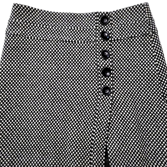 Talbots Wool Button Front Polka Dot Mini Skirt - Picture 2 of 8